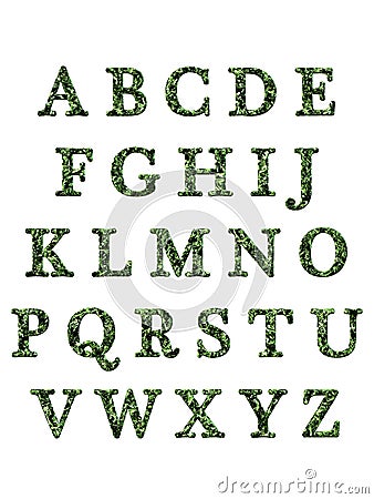 Alphabet letters 3D Stock Photo