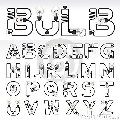 Alphabet. Letters from A to Z Vector Illustration