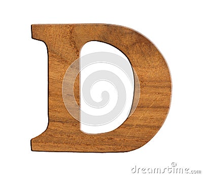 Alphabet made from wood Stock Photo