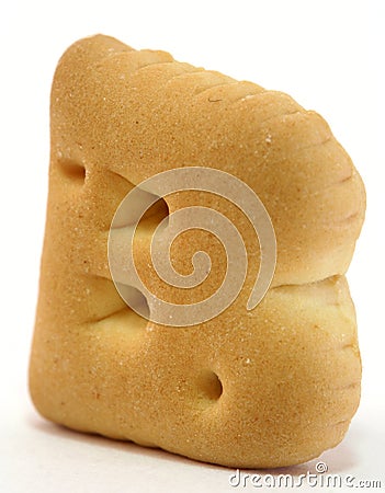 Alphabet Shape Biscuit Stock Photo