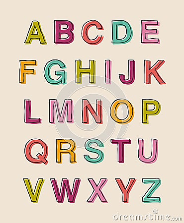 Alphabet Vector Illustration