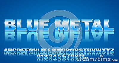 Alphabet vector font Vector Illustration