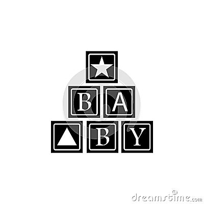 alphabetic cubes icon. Element of baby icon. Premium quality graphic design. Signs and symbols collection icon for websites, web d Stock Photo