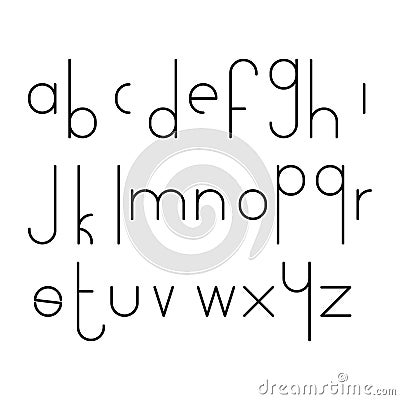 Alphabetic font and numbers. Vector typography abc letters. Vector Illustration