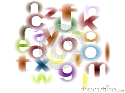 Alphabets background Stock Photo