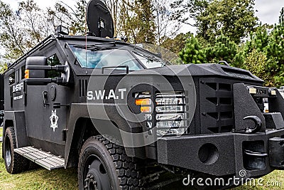 SWAT Truck on Display Editorial Stock Photo