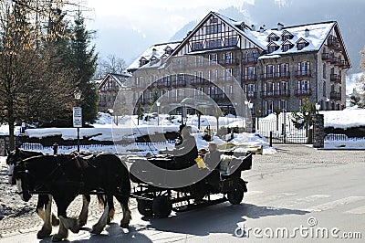 Scenery in Kitzbuhel Editorial Stock Photo