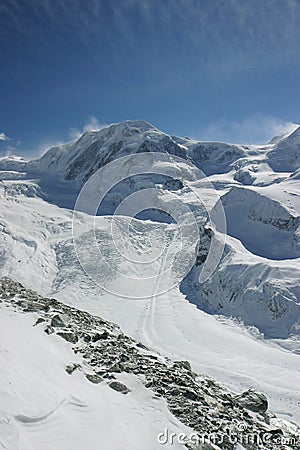 Alpine glacier Stock Photo