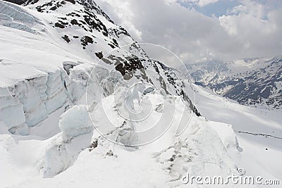 Alpine glacier - landscape Stock Photo