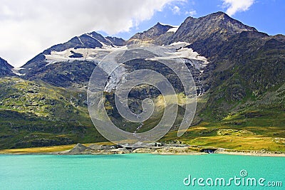 Alpine glacier Stock Photo