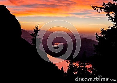 alpine mountain associations mark and maintain signs on hiking Stock Photo