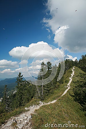 Alpine mountain crest in summer Stock Photo