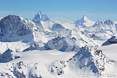 Alpine mountains Stock Photo