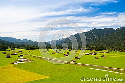 Alpine pasture Stock Photo
