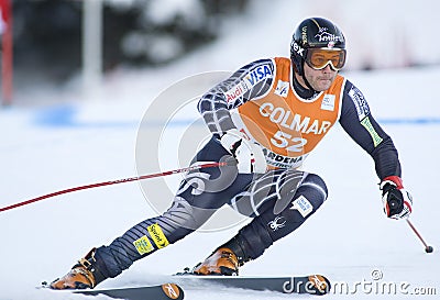 Alpine skiing world cup - Val Gardena downhill training Editorial Stock Photo