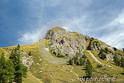 Alpine slope Stock Photo