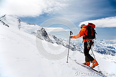 Alpine Touring Stock Photo