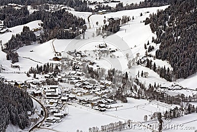 Alpine town Stock Photo