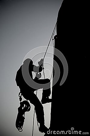 Alpinist Stock Photo