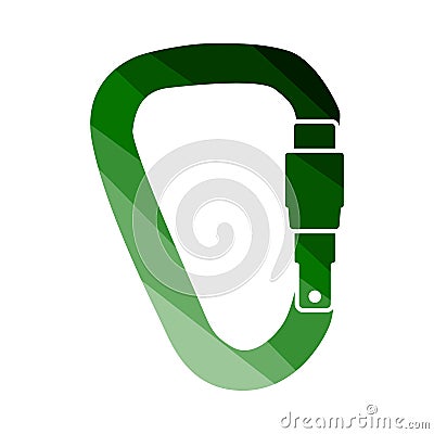 Alpinist Carabine Icon Vector Illustration