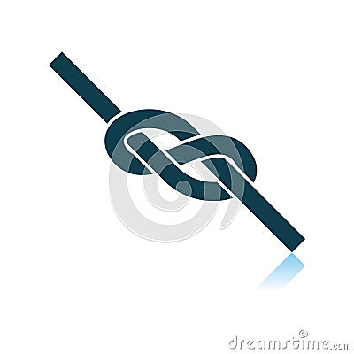 Alpinist Rope Knot Icon Vector Illustration