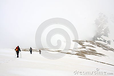 Alpinists Stock Photo