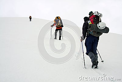 Alpinists Stock Photo