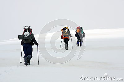 Alpinists Stock Photo