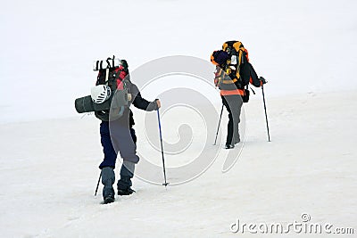 Alpinists Stock Photo
