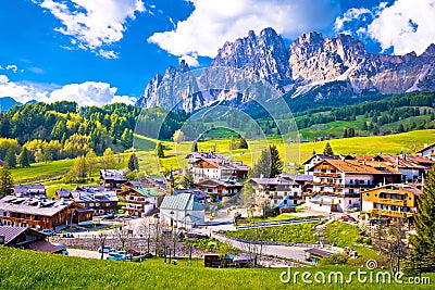 Alps landscape in Cortina D` Ampezzo Stock Photo