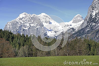Alps, ramsau-hintersee Stock Photo