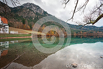 Alpsee lake near Fussen - Schwangau, Bavaria, Germany Stock Photo