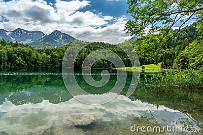 Alpsee near fuessen, bavaria, germany Stock Photo