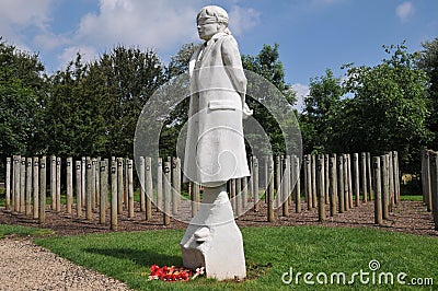 Alrewas National Memorial Arboretum - Shot at Dawn Editorial Stock Photo