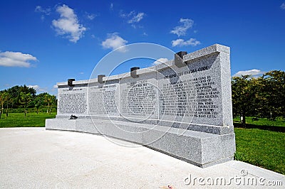 Monument to the Polish Military Campaigns, Alrewas. Editorial Stock Photo