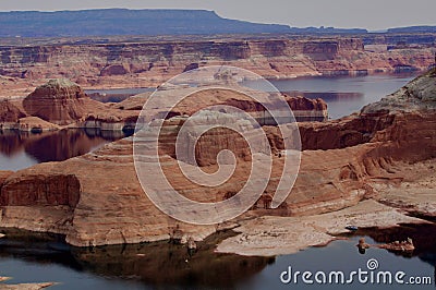 Alstrom point, at lake Powell out of Page Arizona, USA Stock Photo