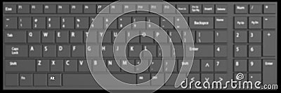 Alt plus F6 keyboard shortcut with blur background. 3d rendering Stock Photo