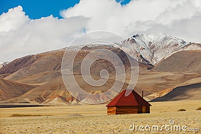 Altai ail in mountains. Russia Siberia Stock Photo