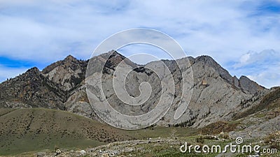 Altai. Beauty of the White Mountains. Stock Photo