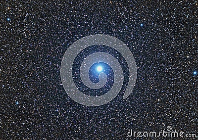 Altair, the brightest star in the Canis Major constellation Stock Photo