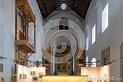 Altar at the Chapel of the Weeping Cross and the Weeping Cross Editorial Stock Photo
