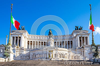 The Altar of the Fatherland landmark in Rome, Italy Stock Photo