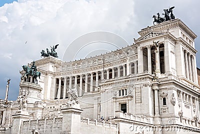 The Altar of the Fatherland Monument Stock Photo