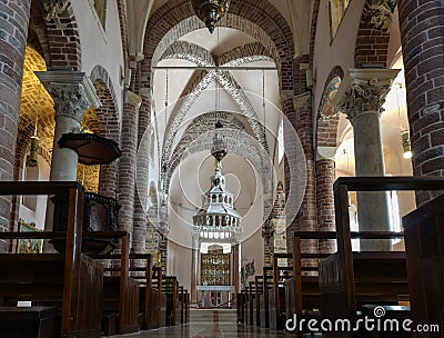 Saint Tryphon cathedral in Kotor, Montenegro Editorial Stock Photo