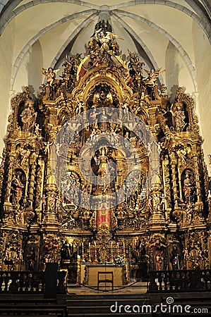 Altarpiece in Cadaques Stock Photo