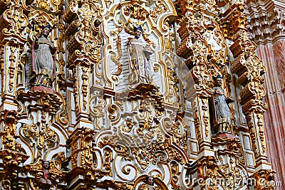 Altarpiece at virgen del carmen church in san luis potosi, mexico III Stock Photo