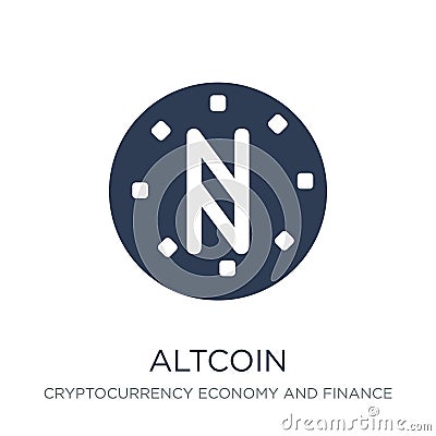 Altcoin icon. Trendy flat vector Altcoin icon on white background from Cryptocurrency economy and finance collection Vector Illustration