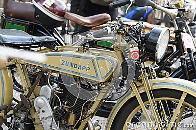Old motorcycles are indestructible Austria Editorial Stock Photo