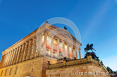 The Alte Nationalgalerie in Berlin Stock Photo