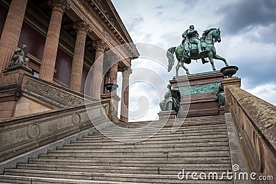 Alte Nationalgalerie on Museumsinsel in Berlin Editorial Stock Photo